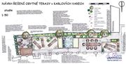 Karlovy Vary - Studie terasy, osazovací plán